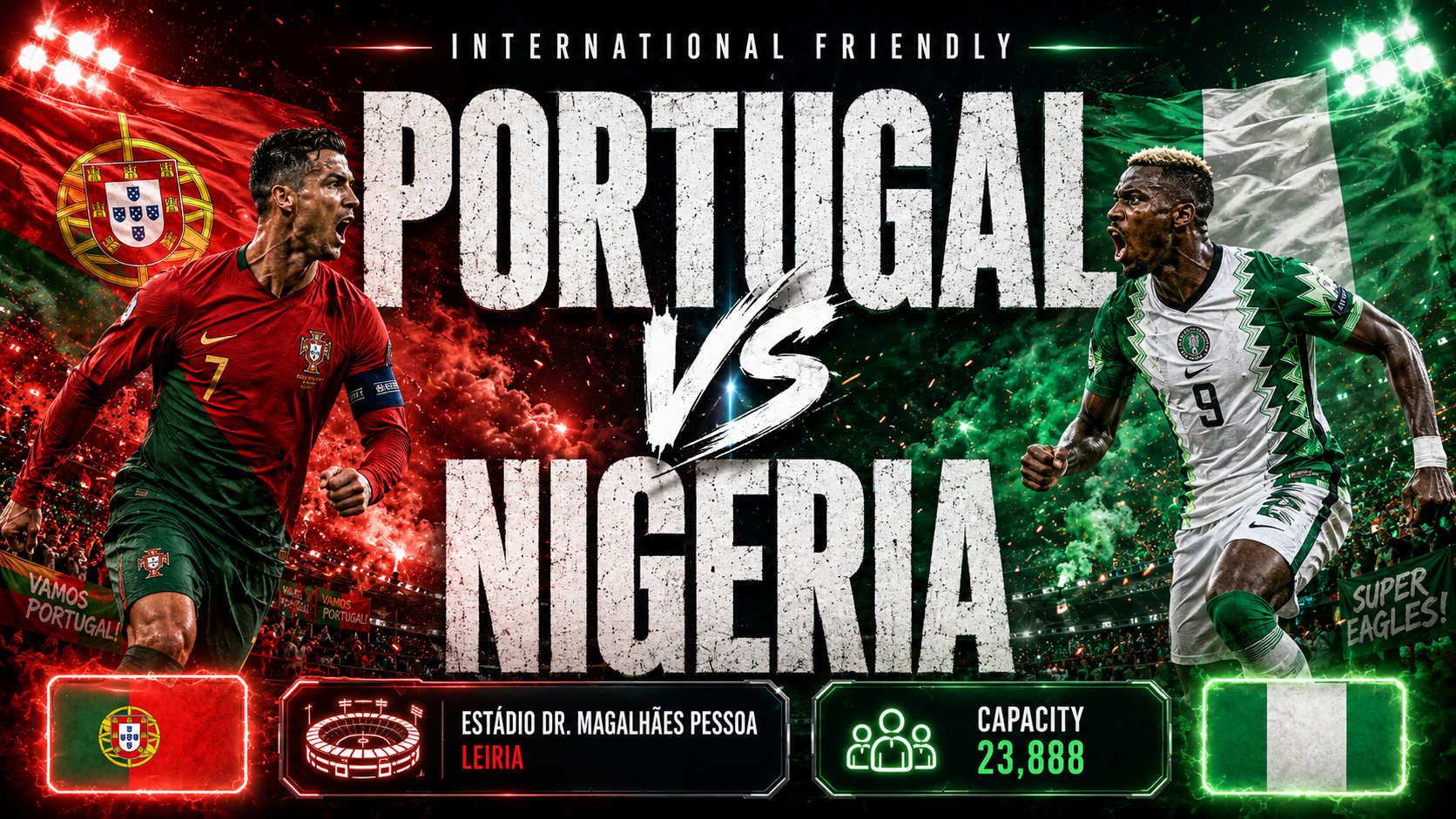 Portugal - Nigeria : Ostatni sprawdzian przed mundialem przetestuje głębię taktyczną Roberto Martíneza